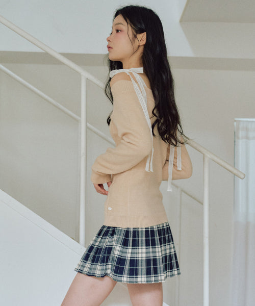 Rudy Off-Shoulder Knit [CARAMEL]