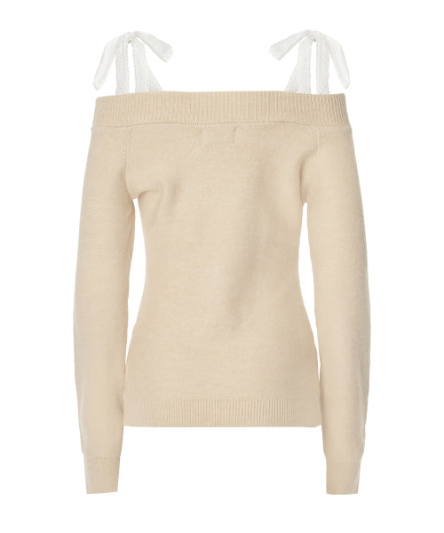 Rudy Off-Shoulder Knit [CARAMEL]
