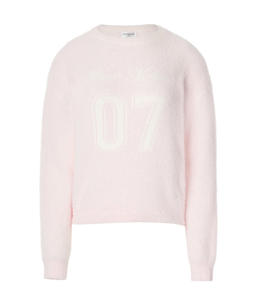 07 Graphic Hairy Sweatshirt [PINK]
