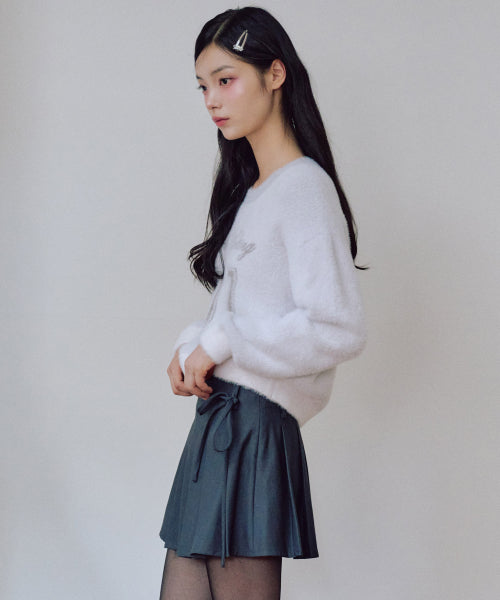07 Graphic Hairy Sweatshirt [LIGHT GREY]