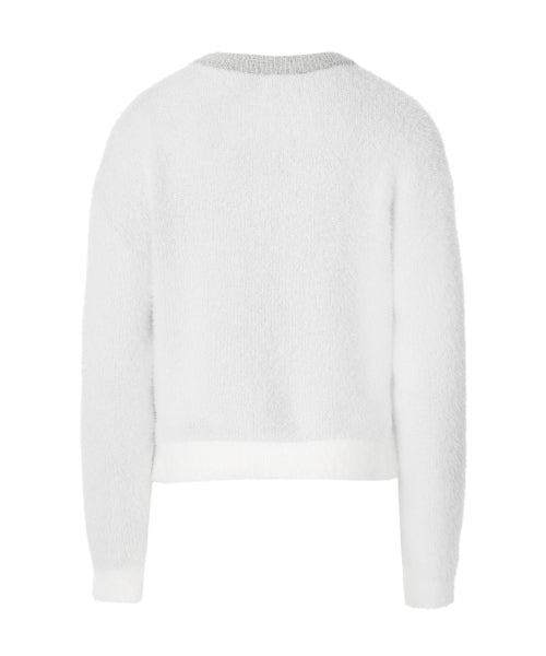 07 Graphic Hairy Sweatshirt [LIGHT GREY]