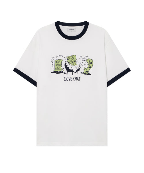 [COVERNAT X HAYDONNA] LUCKY CEREAL RINGER T-SHIRT