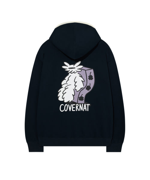 [COVERNAT X HAYDONNA] FLUFFYDOG ZIP-UP HOODIE