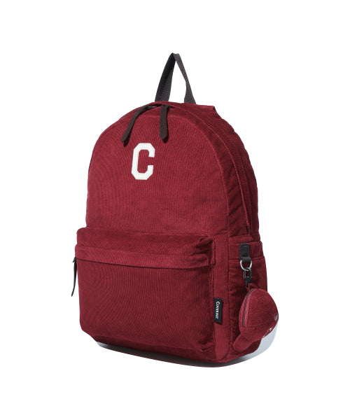 C Logo Corduroy Backpack