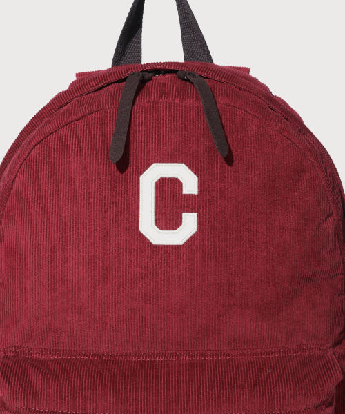 C Logo Corduroy Backpack