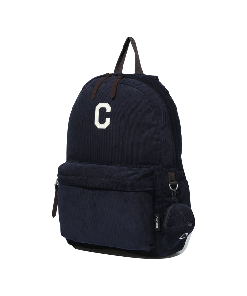 C Logo Corduroy Backpack