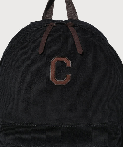 C Logo Corduroy Backpack