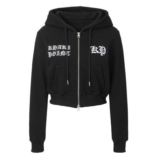 Chrome Hood Zip-up (black)