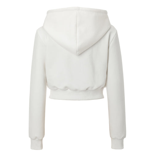Chrome Hood Zip-up (white)
