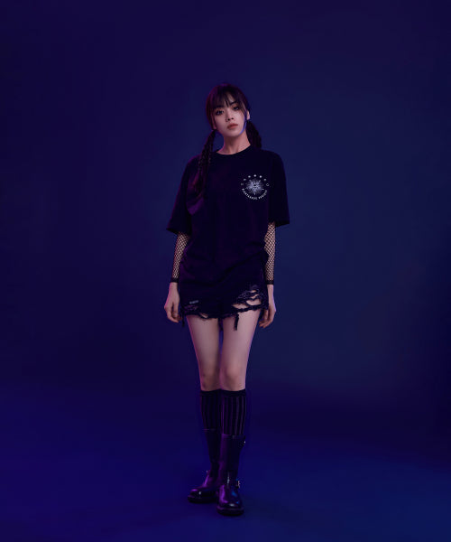 [Wednesday] Short-sleeved T-shirt (BLACK)_SPRLF49U06