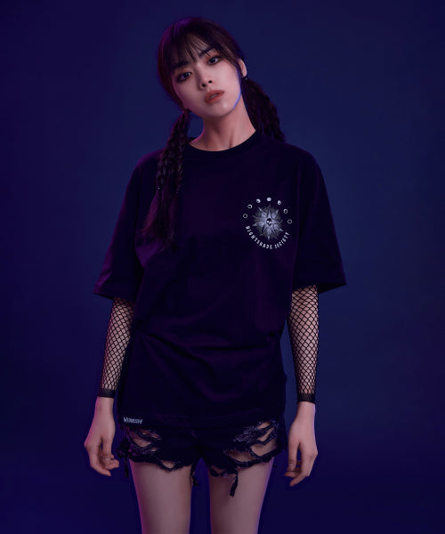 [Wednesday] Short-sleeved T-shirt (BLACK)_SPRLF49U06