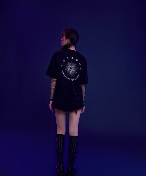 [Wednesday] Short-sleeved T-shirt (BLACK)_SPRLF49U06