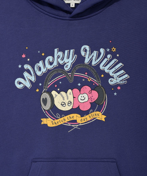 Women's Lily and Leo Graphic Hoodie Navy