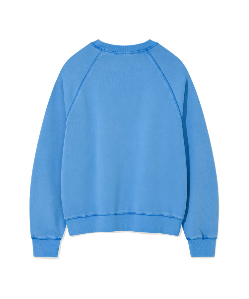 Women's Pigment Applique Sweatshirt Blue