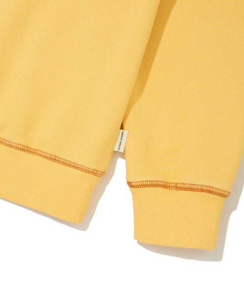 Women's Pigment Applique Sweatshirt Yellow