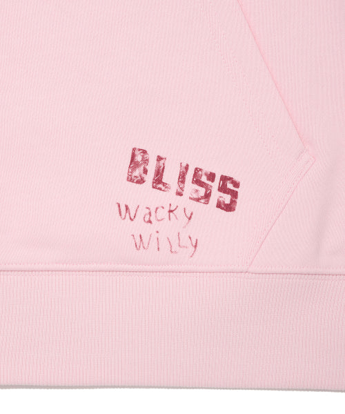 Women's Flower Graphic Hooded Zip-Up Pink