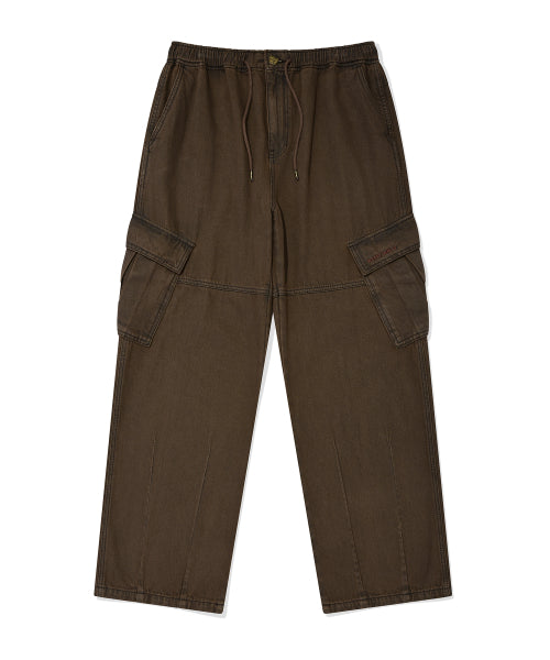 Easy Cargo Denim Pants Brown