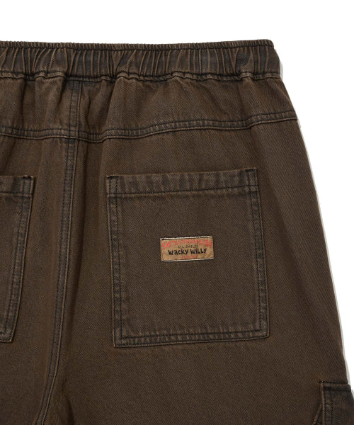 Easy Cargo Denim Pants Brown