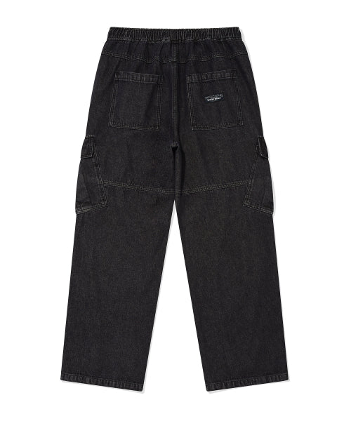 Easy Cargo Denim Pants Black