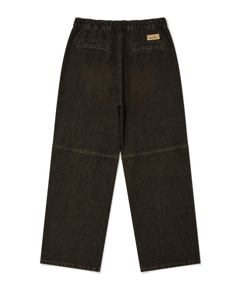 Parasuit denim pants green
