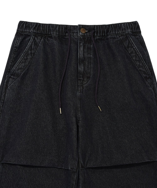 Parasuit denim pants blue