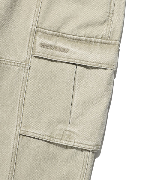 cargo denim pants khaki