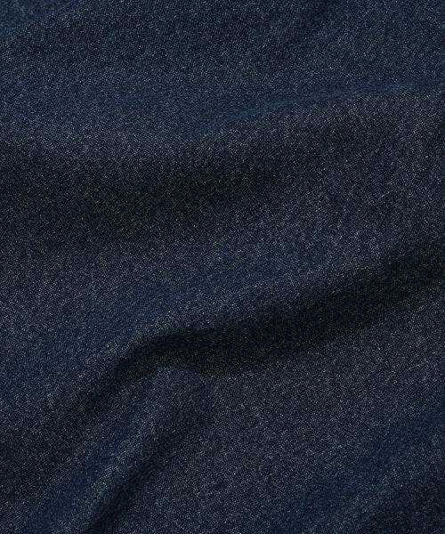 Denim long-sleeved shirt indigo