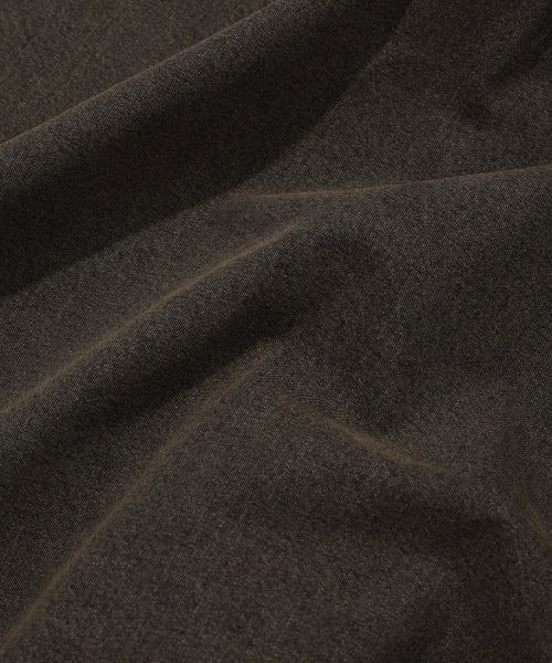 Denim Long-Sleeved Shirt Brown