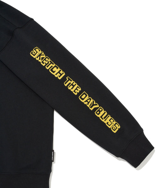 Spray graphic sweatshirt black