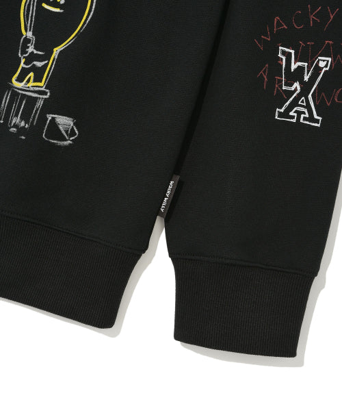 Graphic print sweatshirt black