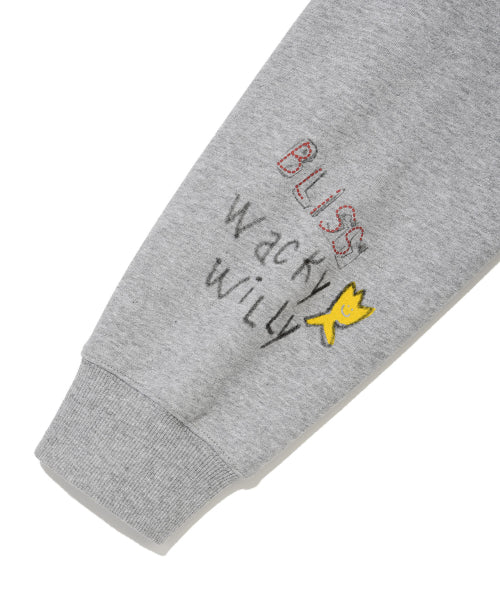Graphic print sweatshirt gray