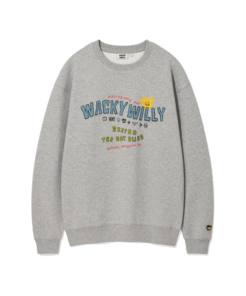 Kiki typo sweatshirt gray
