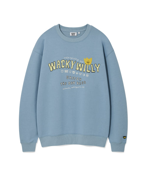 Kiki typo sweatshirt blue