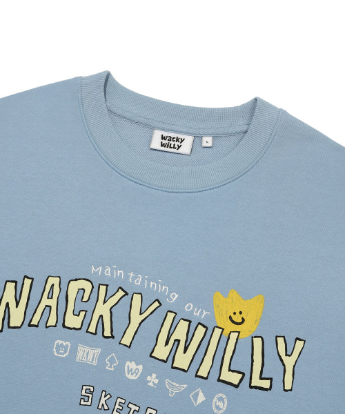 Kiki typo sweatshirt blue