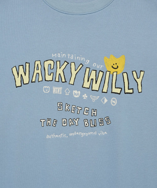 Kiki typo sweatshirt blue