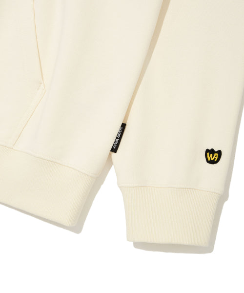 Spray Graphic Hood Sweat Cream