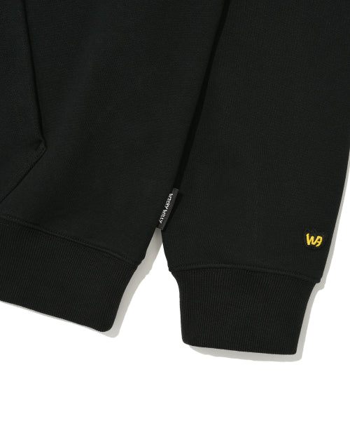 Spray Graphic Hood Sweat Black