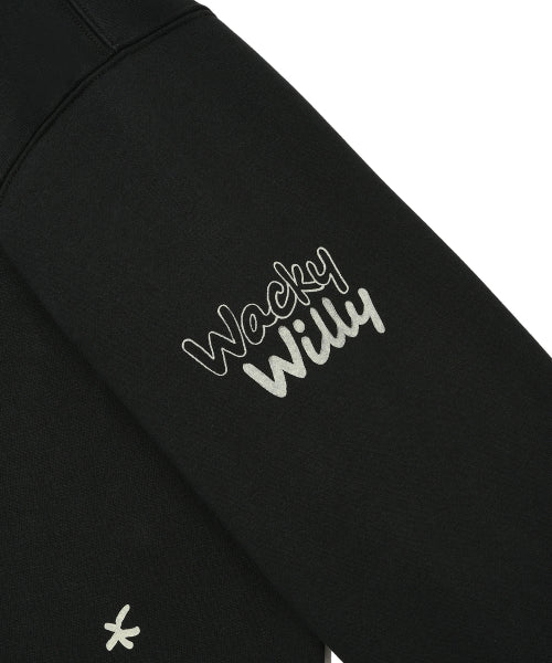 Spray Graphic Hood Sweat Black