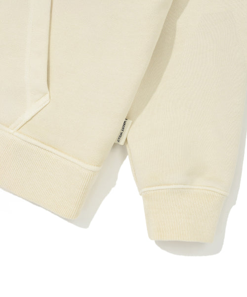 Women's Snowwashing Graphic Crop Hoodie Beige