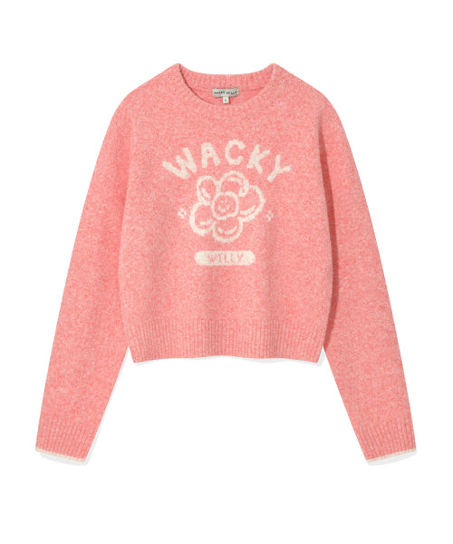 Women's Big Lily Graphic Pullover Pink
