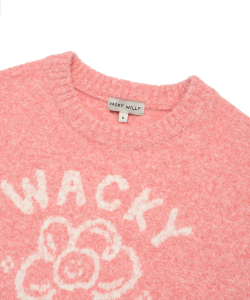 Women's Big Lily Graphic Pullover Pink