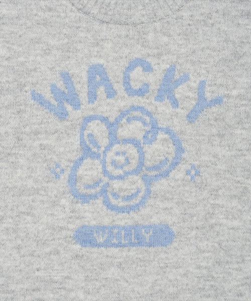 Women's Big Lily Graphic Pullover Light Gray