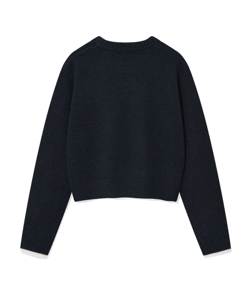 Women's Big Lily Graphic Pullover Dark Navy