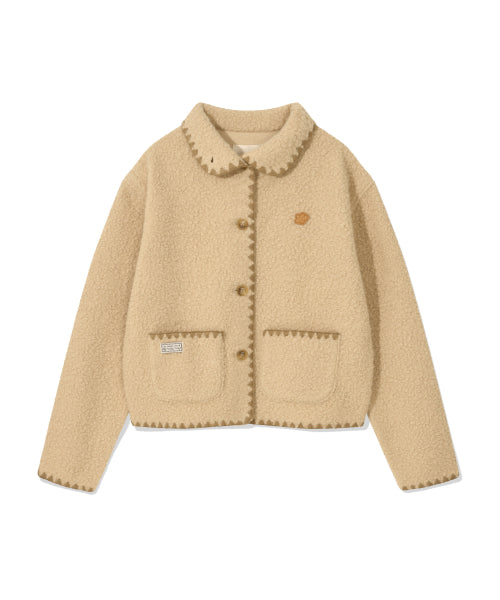 Women's Shearing Stitch Jacket Beige