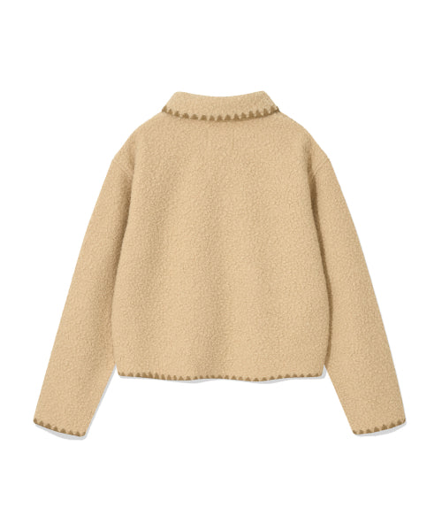 Women's Shearing Stitch Jacket Beige