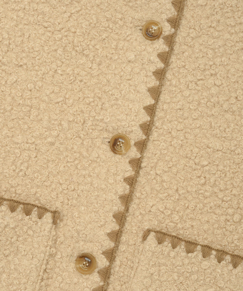Women's Shearing Stitch Jacket Beige