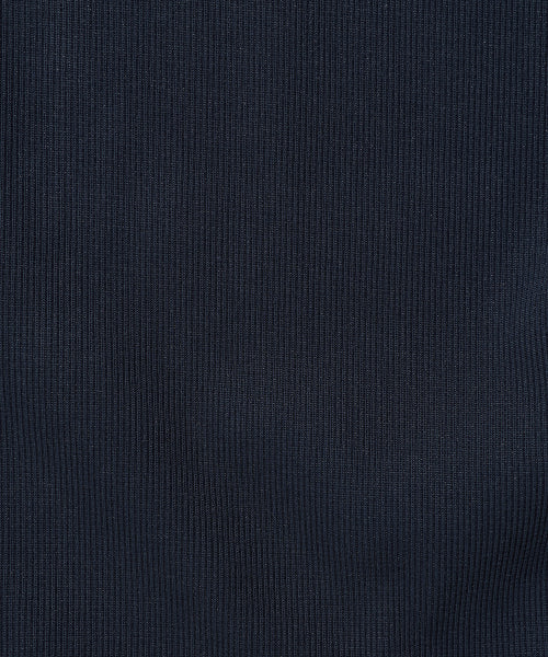 Women's Knit Like Cropped Hooded Zip-Up Dark Navy