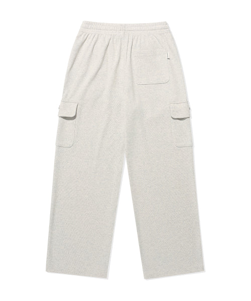Women's Wide Fit Cargo Knit Like Pants Oatmeal