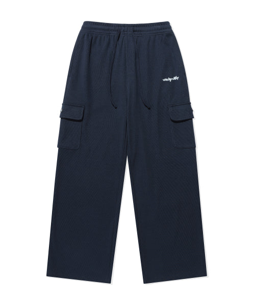 Women's Wide Fit Cargo Knit Like Pants Dark Navy