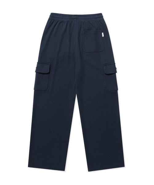 Women's Wide Fit Cargo Knit Like Pants Dark Navy